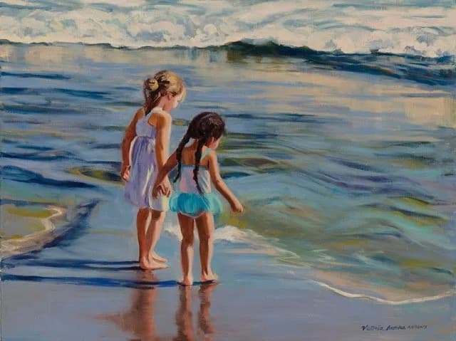 Amigos — oil painting by Victoria Brooks