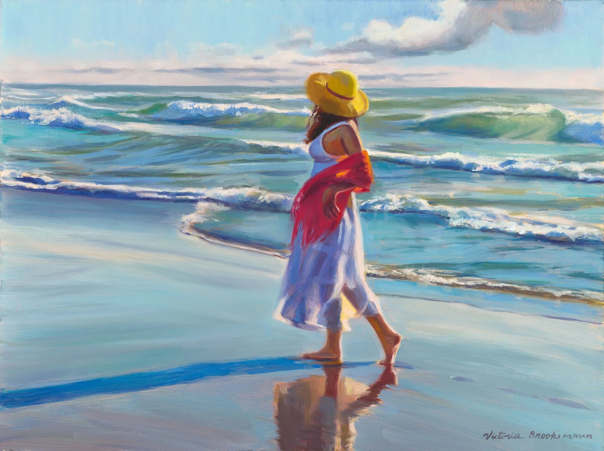 Walking on Air — oil painting by Victoria Brooks