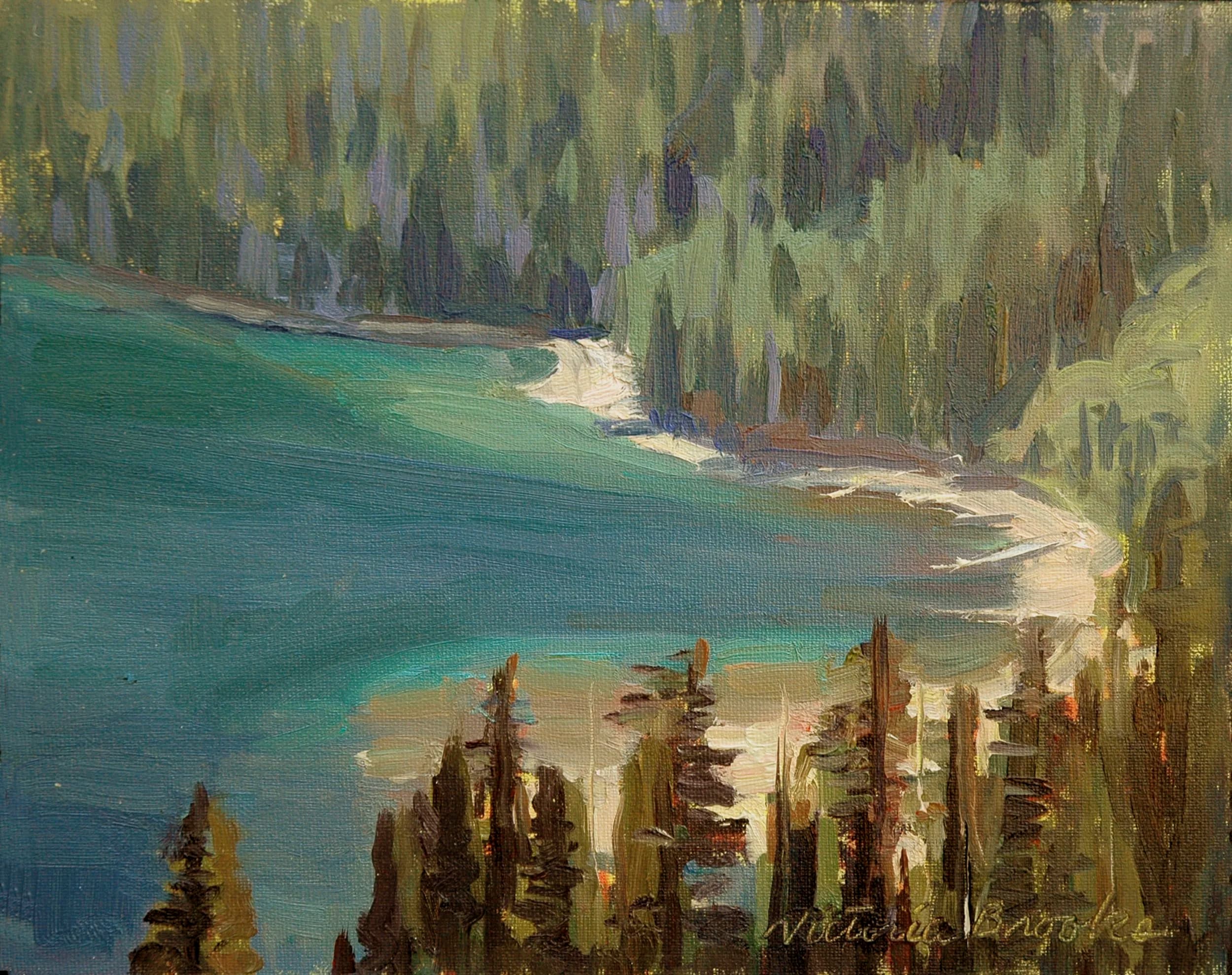 Emerald Bay — oil painting by Victoria Brooks