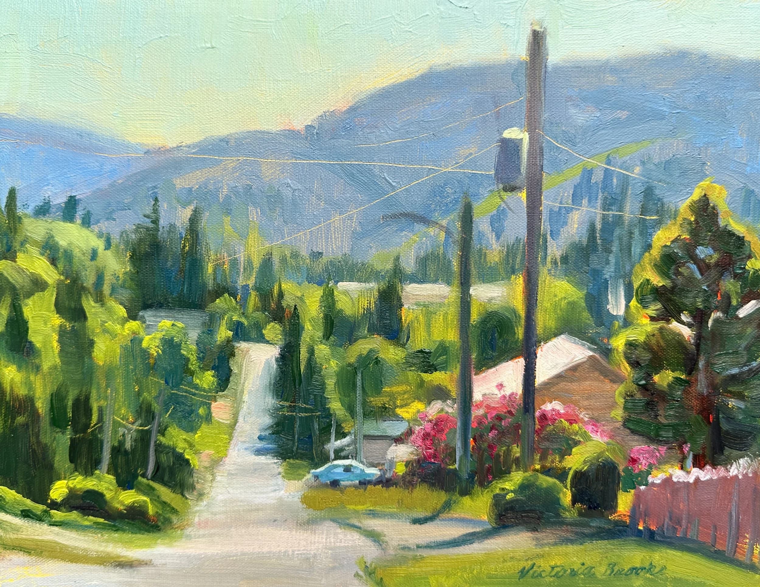 Garibaldi Greens — oil painting by Victoria Brooks