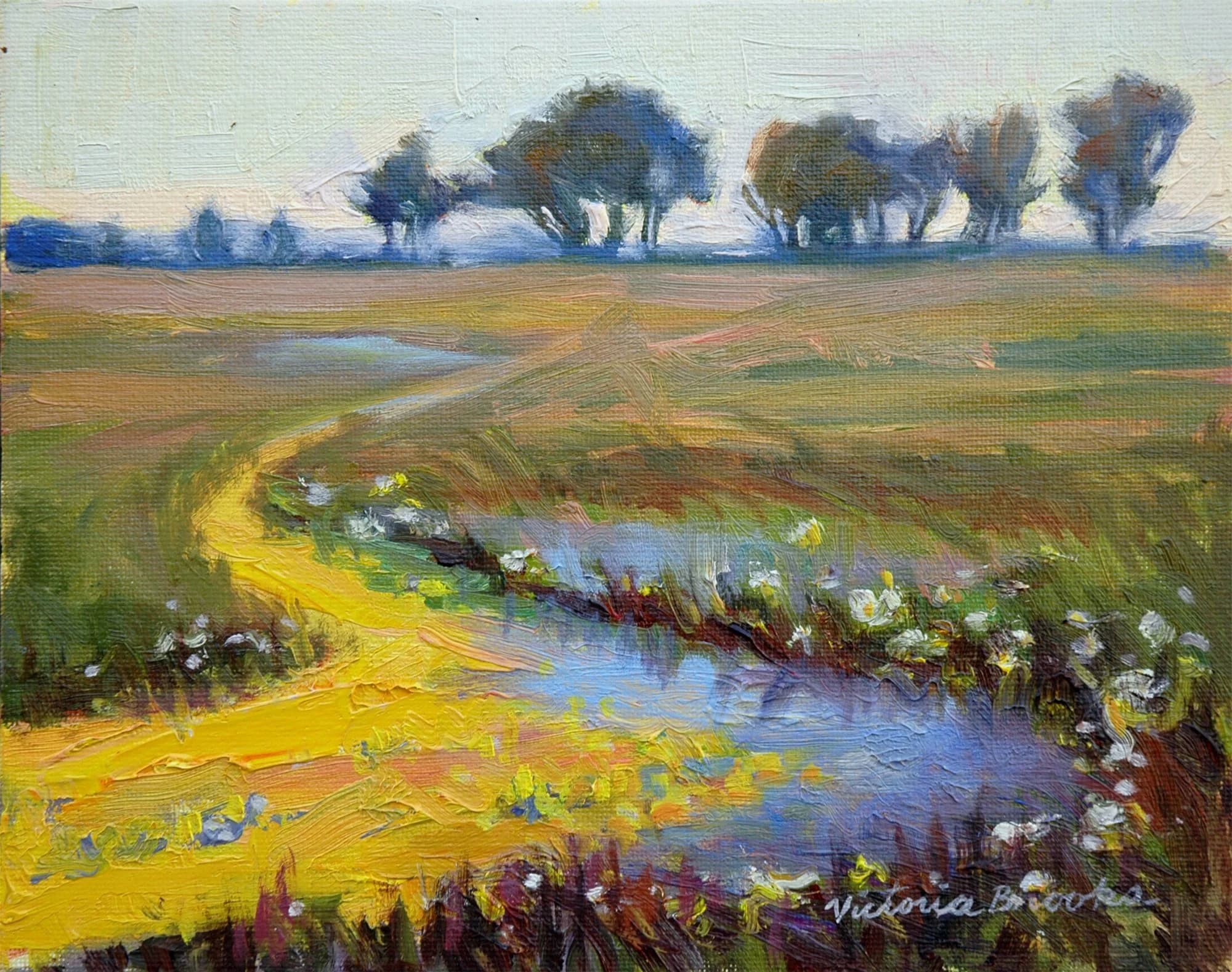 Mather Vernal Pools — oil painting by Victoria Brooks