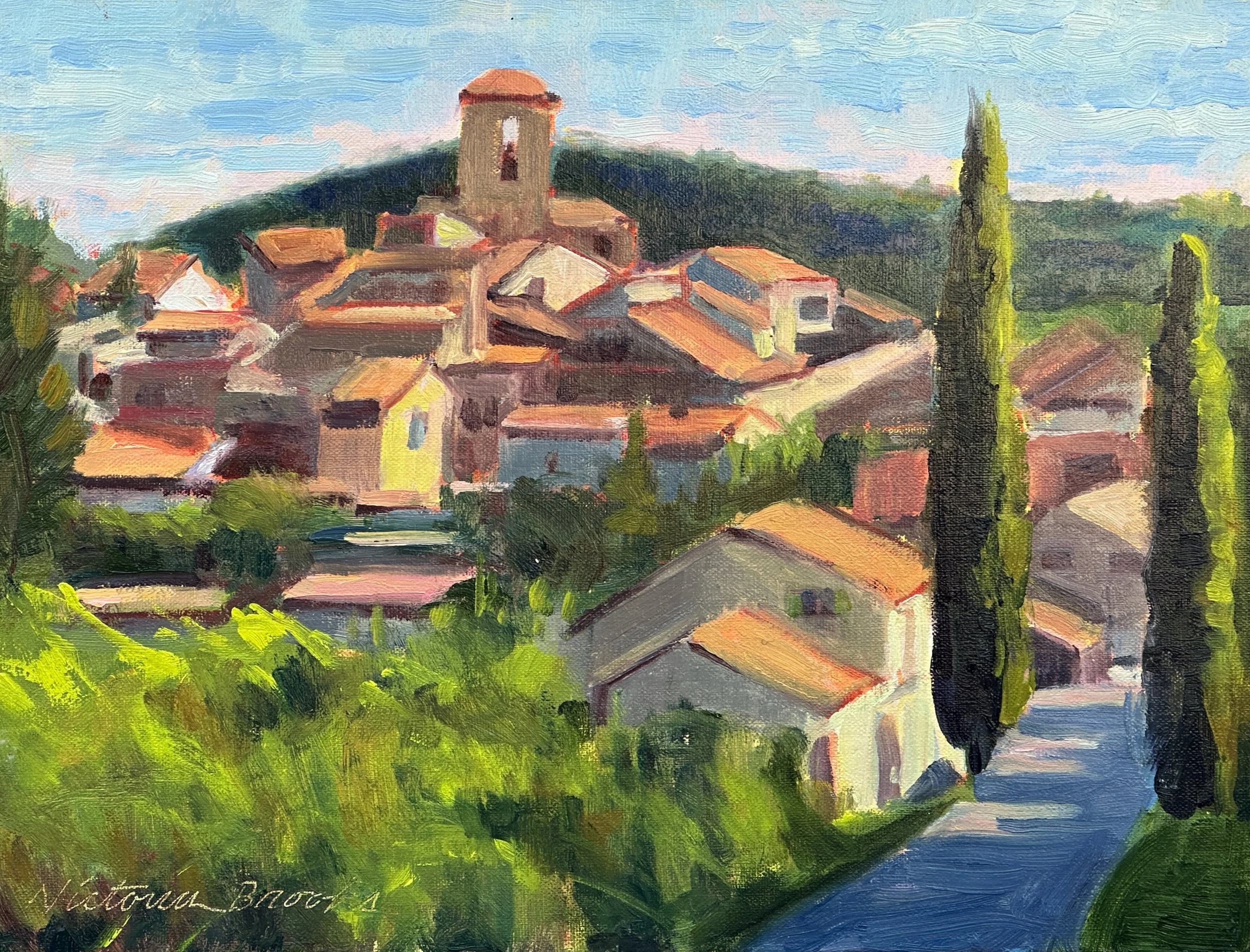 Provence Morning — oil painting by Victoria Brooks