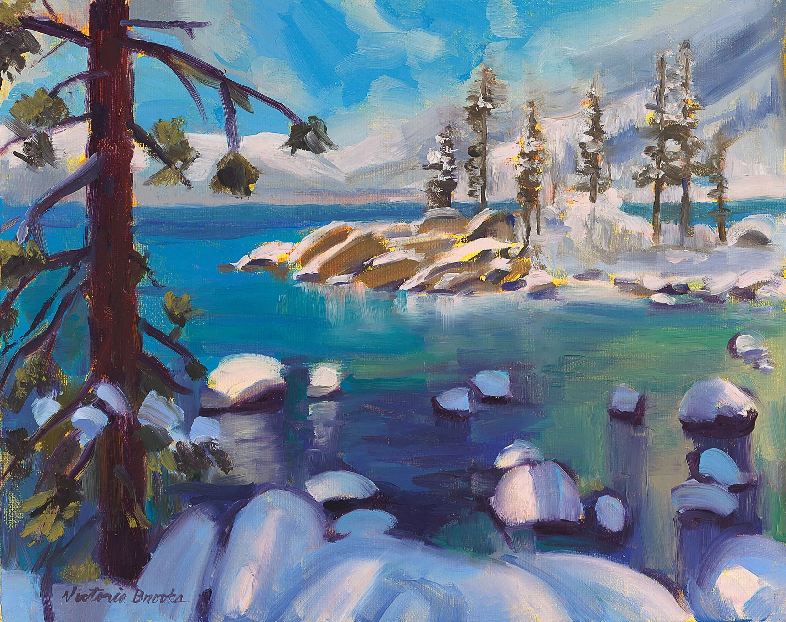 Tahoe Splendor — oil painting by Victoria Brooks