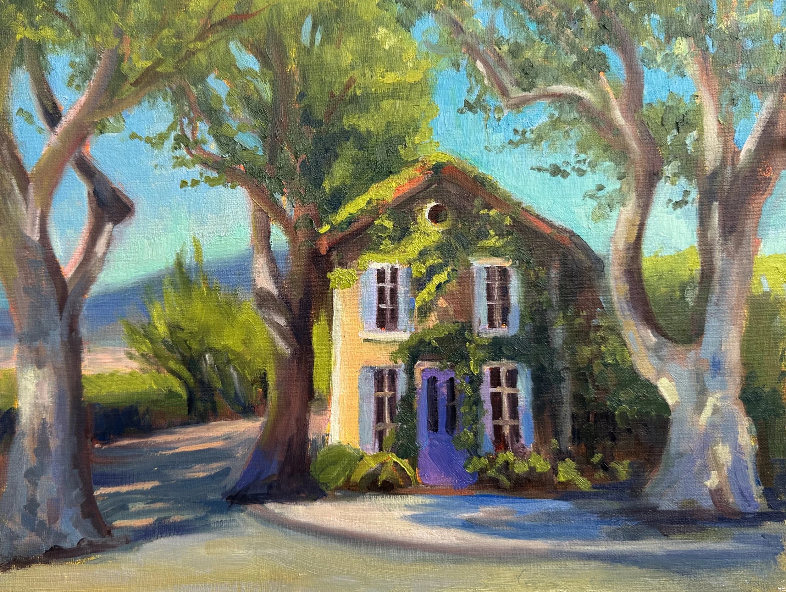 The Purple Door — oil painting by Victoria Brooks
