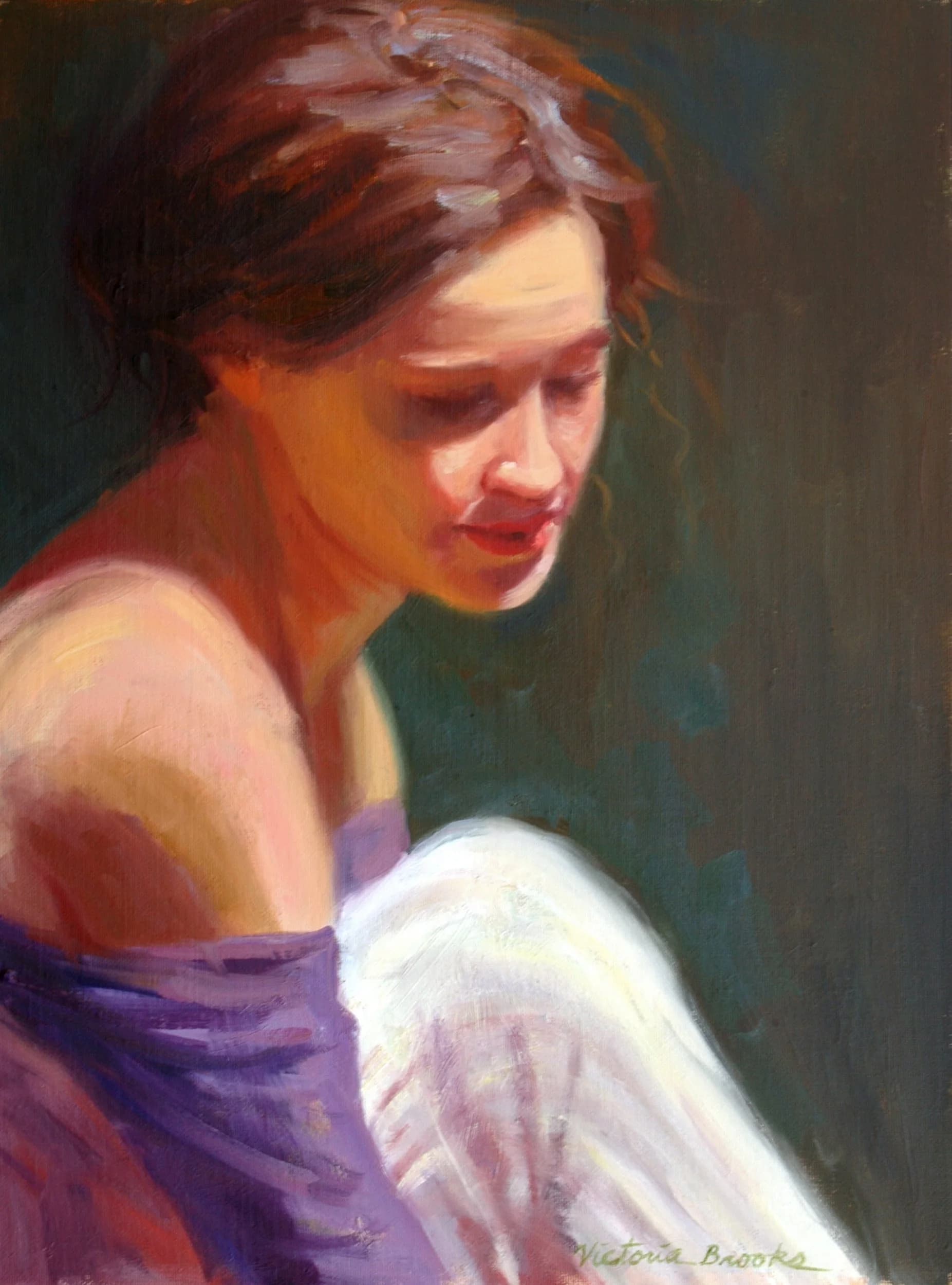 The Warm Up — oil painting by Victoria Brooks
