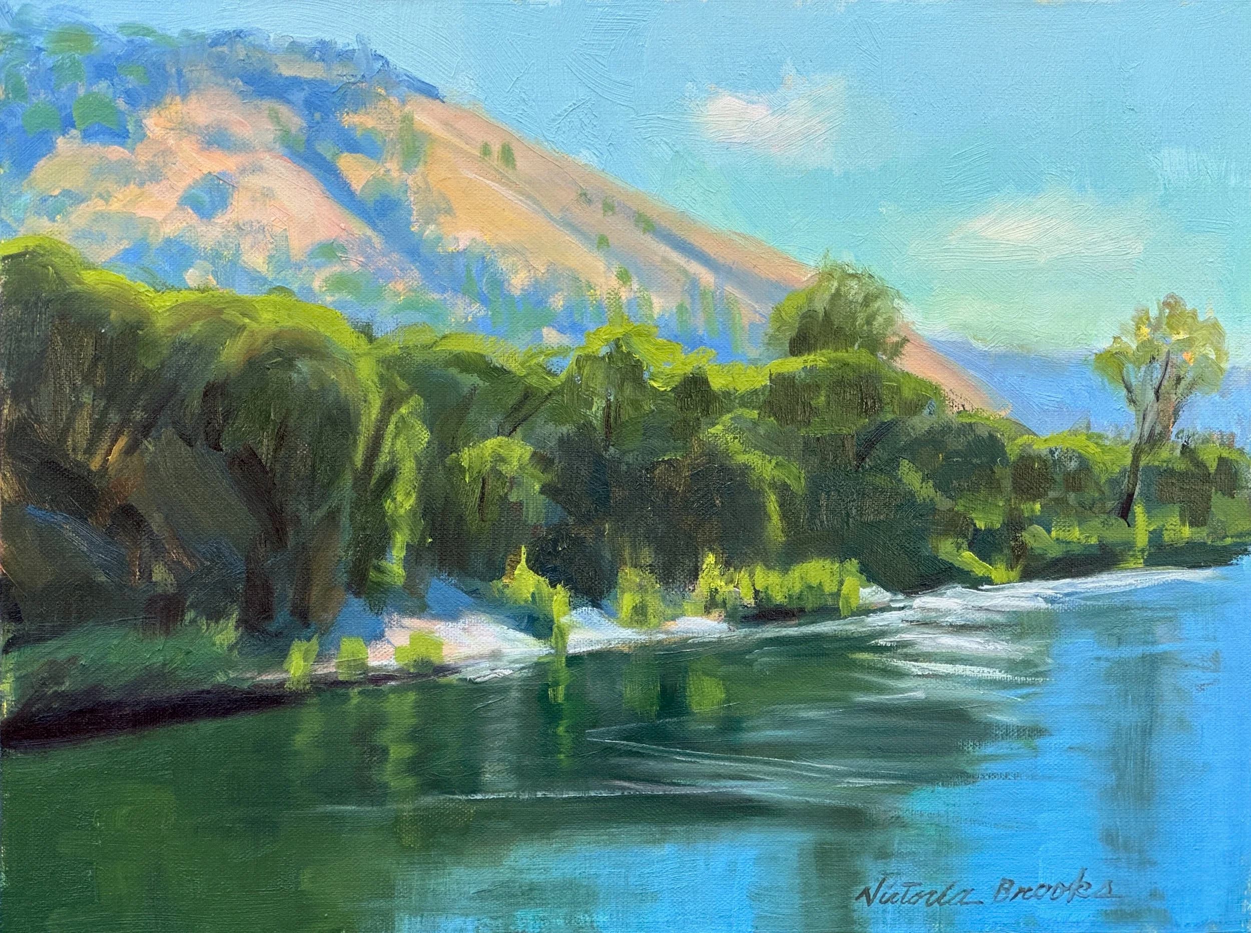 Coloma Summer — plein air painting by Victoria Brooks